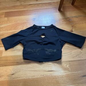 Gymshark Black Athletic Crop Top